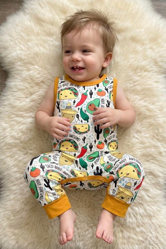 Taco-Themed Infant Romper