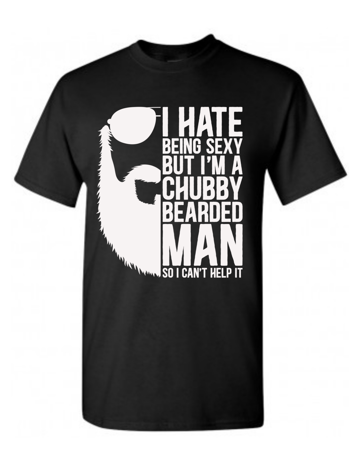 Men's Sexy Chubby Bearded Man Tee Shirt