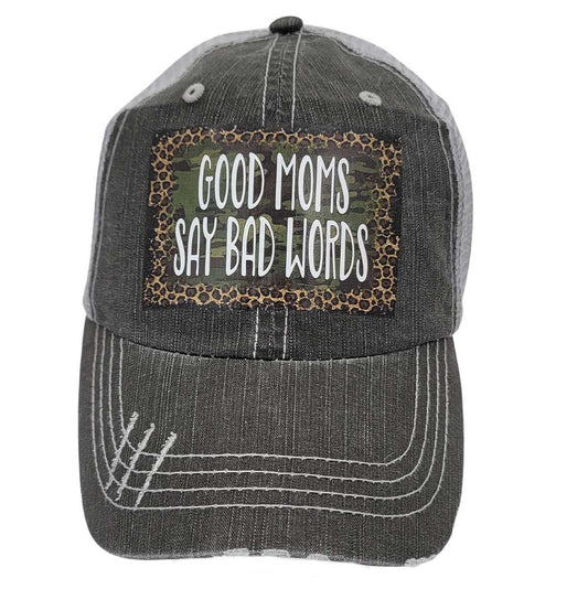 Women's Good Moms Say Bad Words Baseball Cap Hat