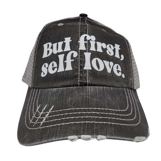 Women's But First, Self Love Baseball Cap Hat