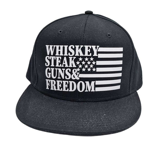 Men's Whiskey Steak Guns & Freedom Hat