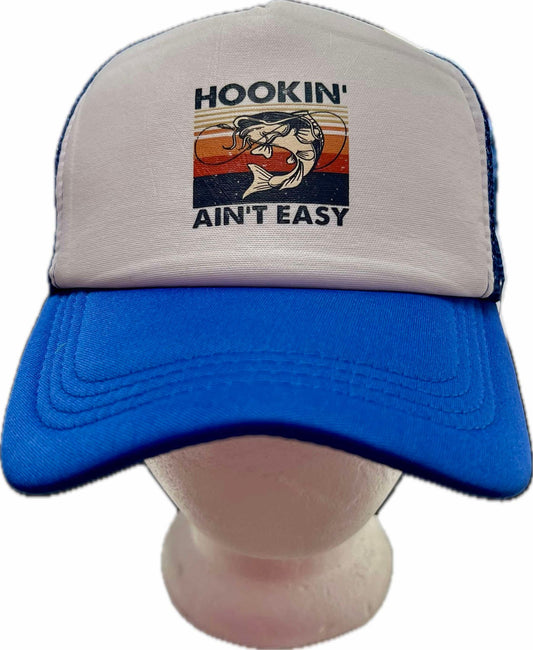 Men's Hookin Aint Easy Fishing Baseball Cap