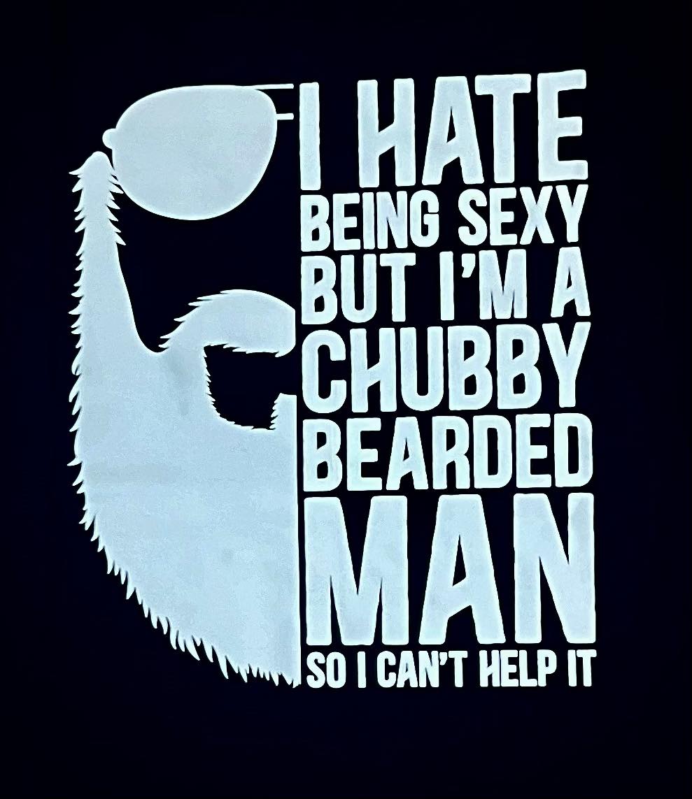 Men's Sexy Chubby Bearded Man Tee Shirt