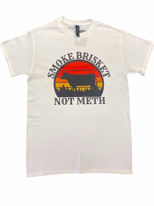 Men's Smoke Brisket Not Meth Tee Shirt