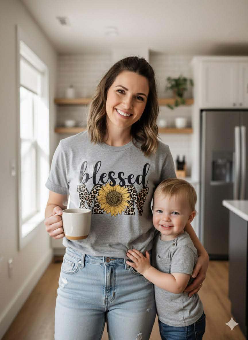 Women's Blessed Mom Tee