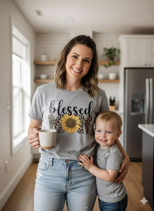 Women's Blessed Mom Tee