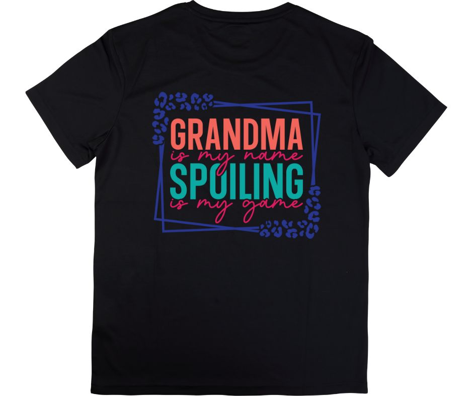 “Grandma Is My Name, Spoiling Is My Game” Tee | Handmade Gildan Unisex S–3XL