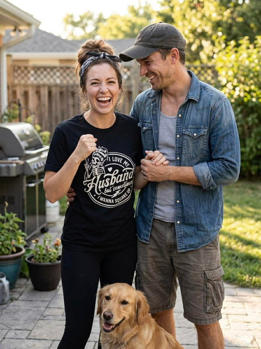 Women's “I Love My Husband but Sometimes I Wanna Square Up” Tee 