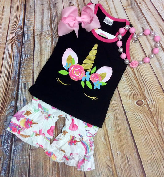 Girl's Unicorn Tank 4 Piece Set