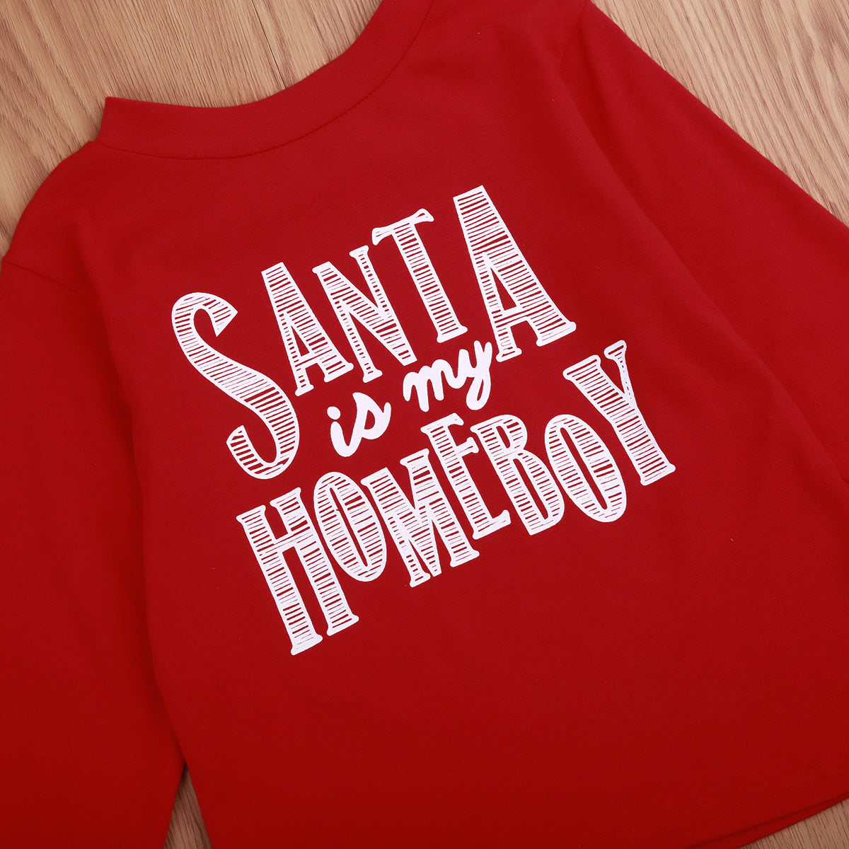 Boy's Santa is My Homeboy Christmas Tee Shirt