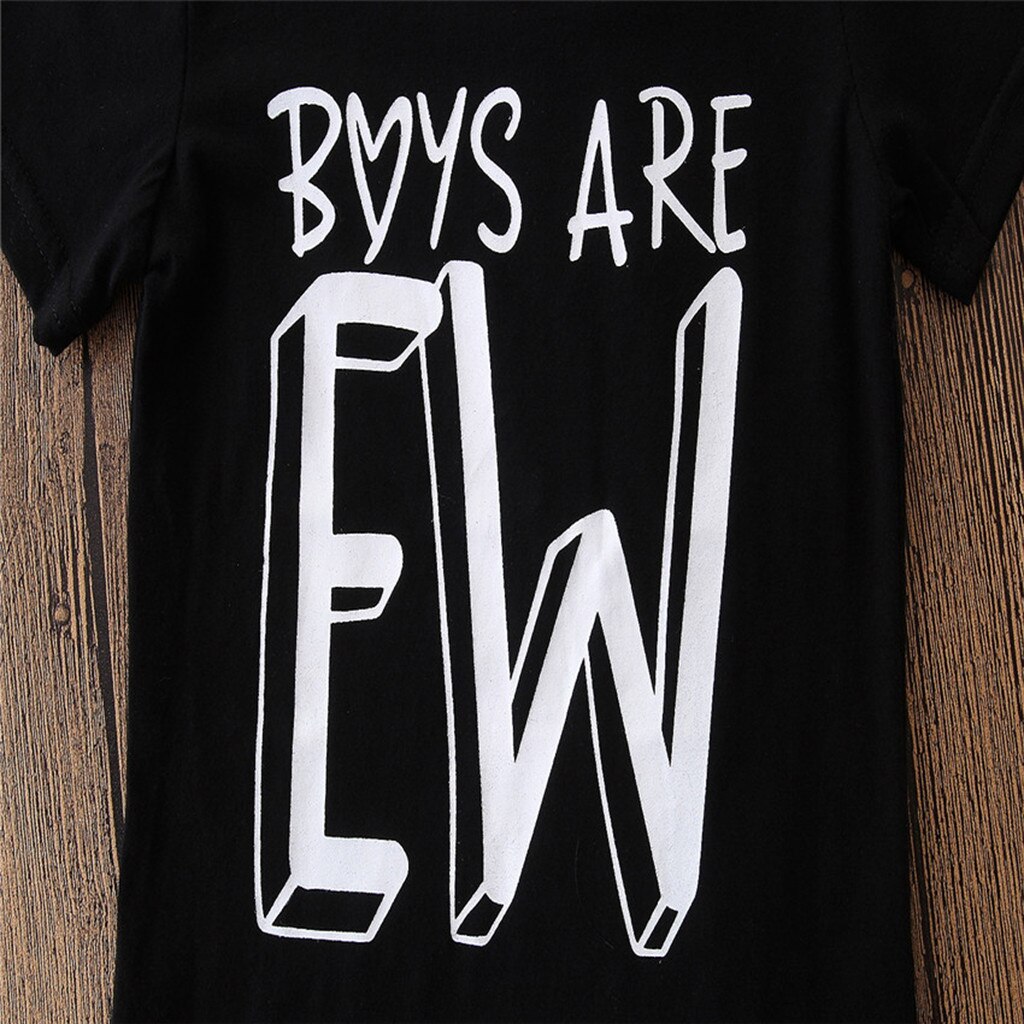 Girl's Boys are Ew 3 Piece Boutique Outfit