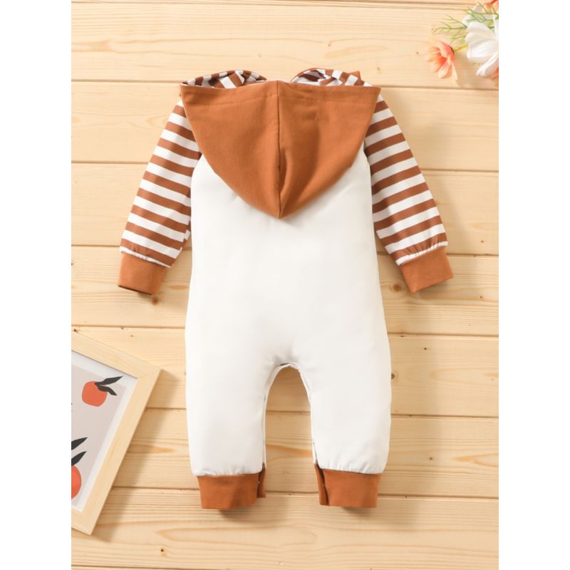 Boy's Everyone is Thankful for Me Hooded Jumpsuit