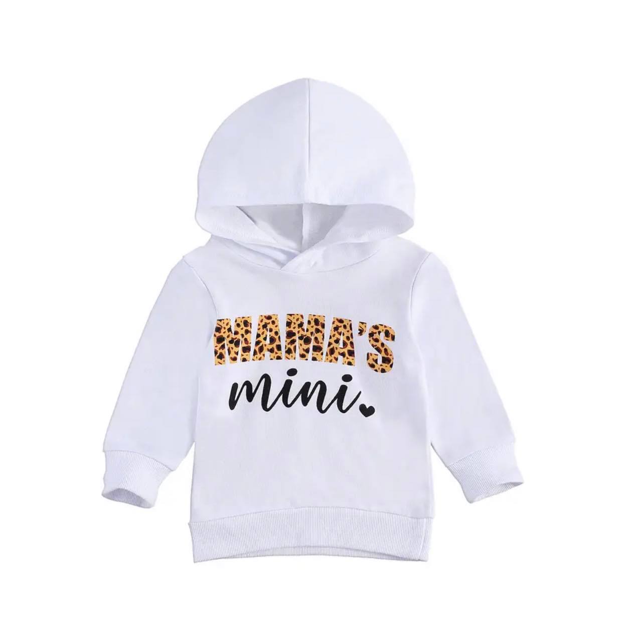 Girl's Mama's Mini Hoodie Hooded Sweatshirt