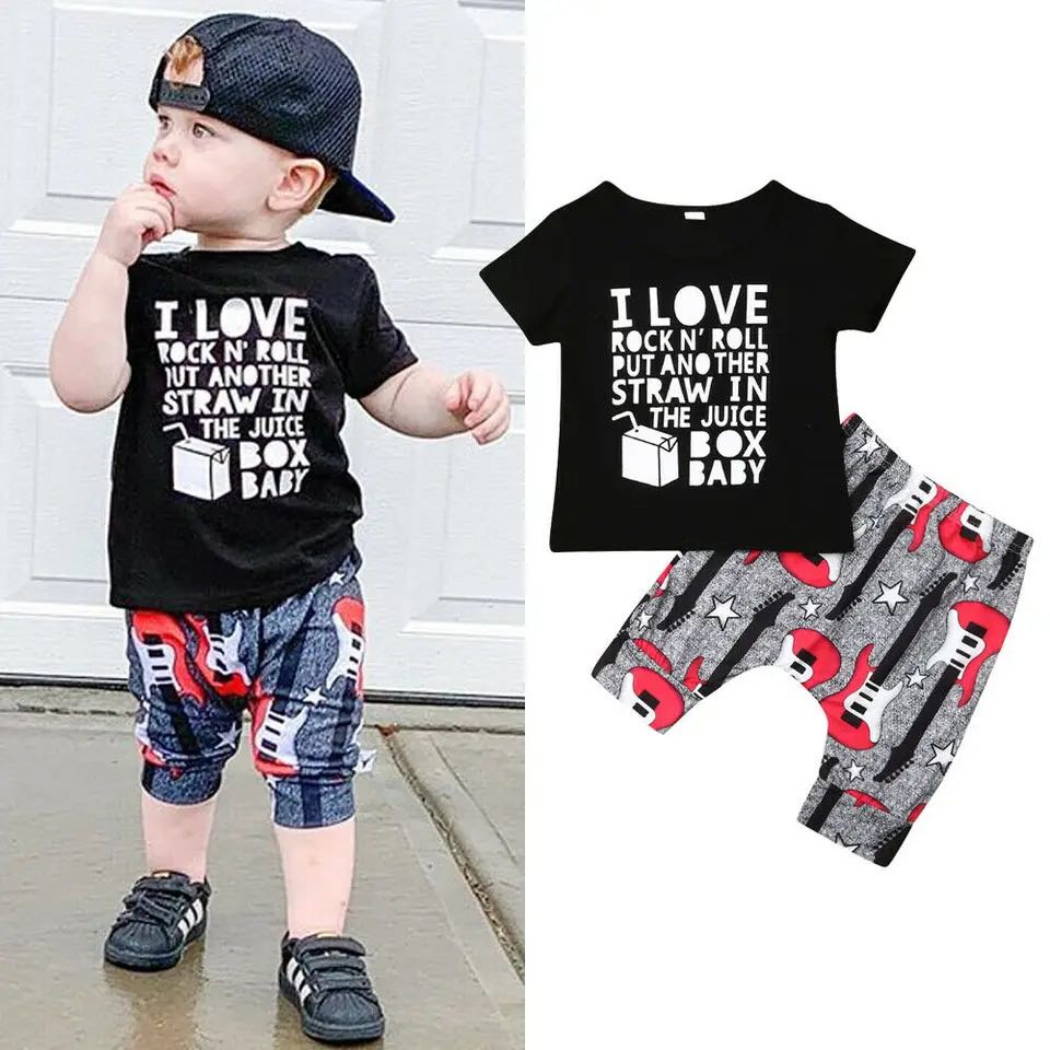Boy's I Love Rock N' Roll Outfit