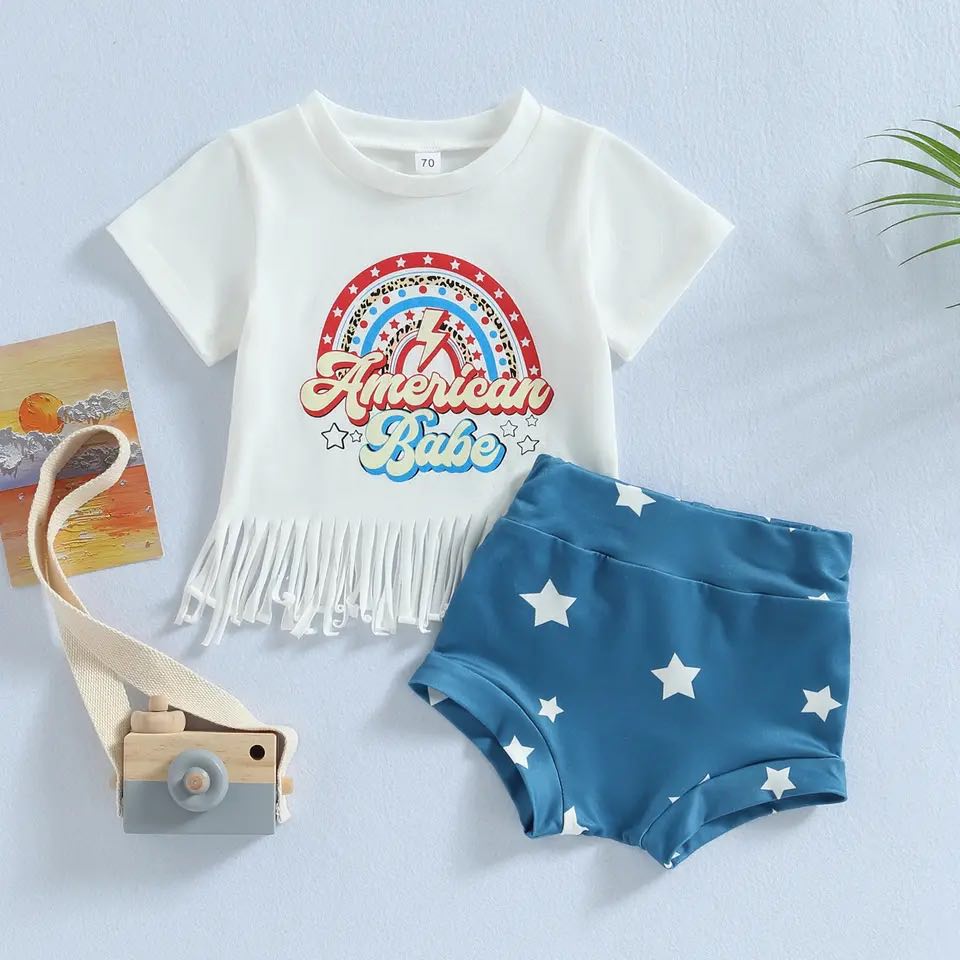 Girl's American Babe Bummie Outfit