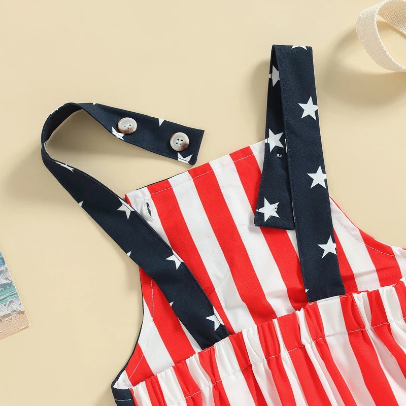 Boy's Patriotic USA Overalls