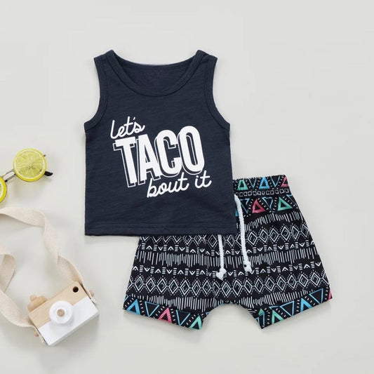 Boy's Lets Taco Bout It Outfit