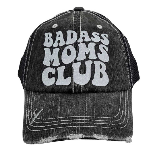 Women's Bad Ass Moms Club Trucker Style Baseball Cap Hat