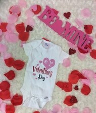 Infant Girl's My First Valentines Day Bodysuit
